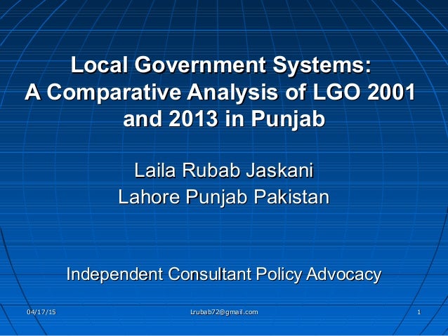 punjab local government ordinance 2001